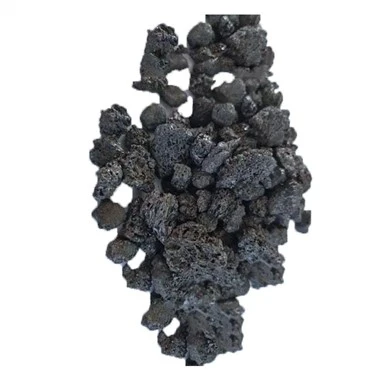 Bränd petroleumkoks hög kolhalt